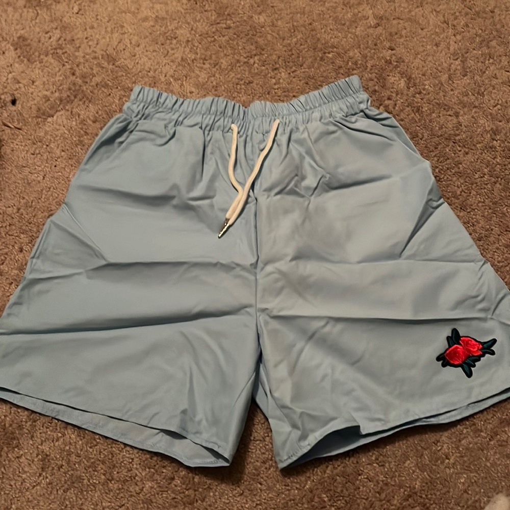men’s shorts baby blue